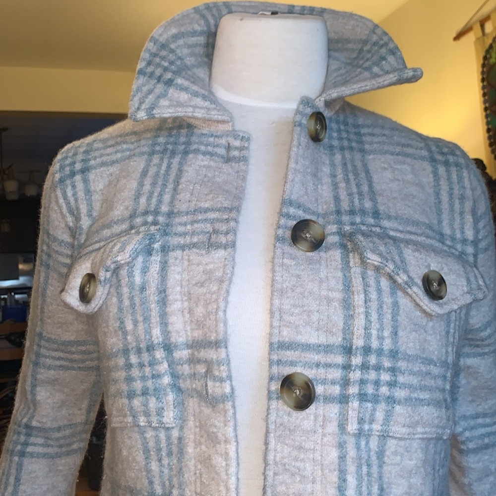 MADEWELL MERINO WOOL PLAID SHACKET SHIRT JACKET SHIRTJAC